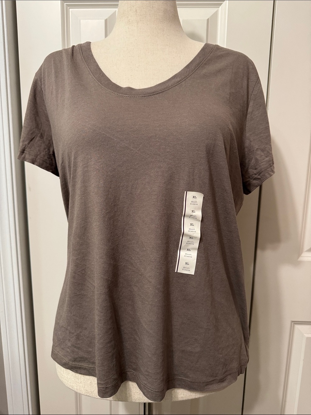 a new day Women’s Scoop Neck Tee in Taupe